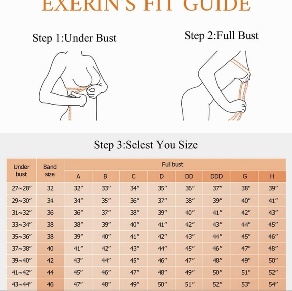 Exerin Women's Front Closure Full Coverage Wirefree Posture Back - Picture 4 of 4